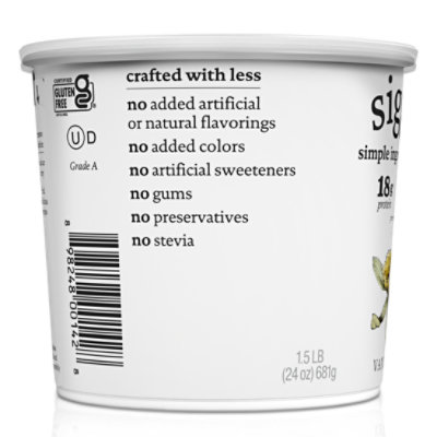 siggi's Vanilla Icelandic Skyr Nonfat Yogurt - 24 Oz - Image 2