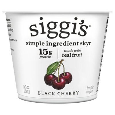 siggi's Black Cherry 2% Icelandic Skyr Lowfat Yogurt - 5.3 Oz - Image 3