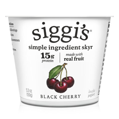 siggi's Black Cherry 2% Icelandic Skyr Lowfat Yogurt - 5.3 Oz - Image 2