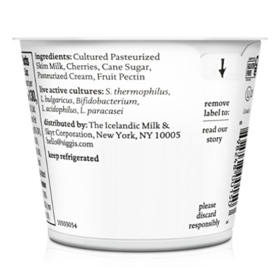 siggi's Black Cherry 2% Icelandic Skyr Lowfat Yogurt - 5.3 Oz - Image 3