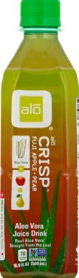 alo CRISP Aloe Vera Juice Drink Fuji Apple + Pear - 16.9 Fl. Oz. - Image 2