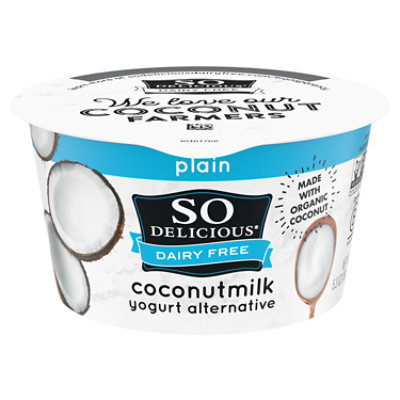 So Delicious Dairy Free Yogurt Alternative Coconutmilk Plain - 5.3 Oz