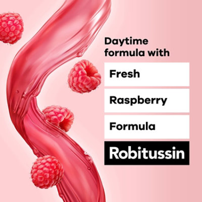 Robitussin Adult Max Strength Cough + Chest Congestion DM Max Raspberry Flavor - 4 Fl. Oz. - Image 5