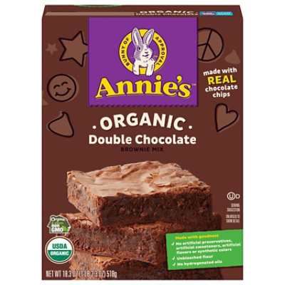 Annies Homegrown Brownie Mix Organic Double Chocolate - 18.3 Oz - Image 3