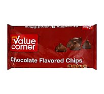 Value Corner Chips Chocolate Flavored - 12 Oz