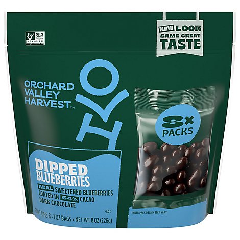 Orchard Valley Harvest Blueberries Sweetened Dark Chocolate Multi Pack - 8-1 Oz