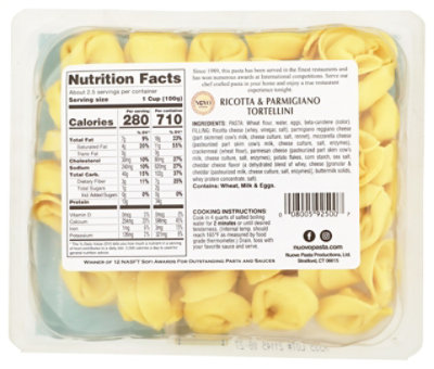 Nuovo Tortellini Ricotta And Parmigiano - 9 Oz - Image 2