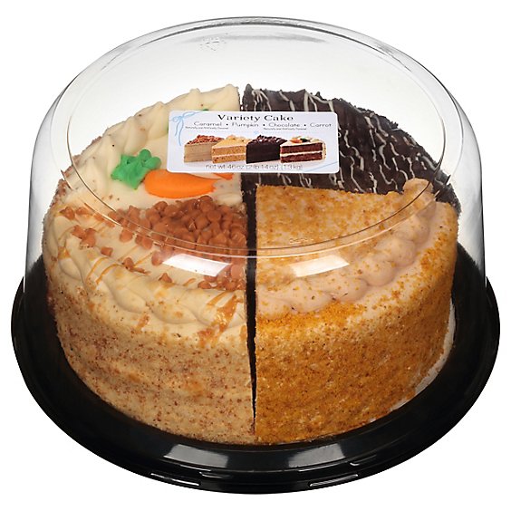 Richs Cake Variety 4 Tyoes Of Chocolate Double Layer 8 Inch - Each