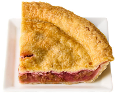 Bakery Pie Strawberry Rhubarb 1/4 - Each (610 Cal)