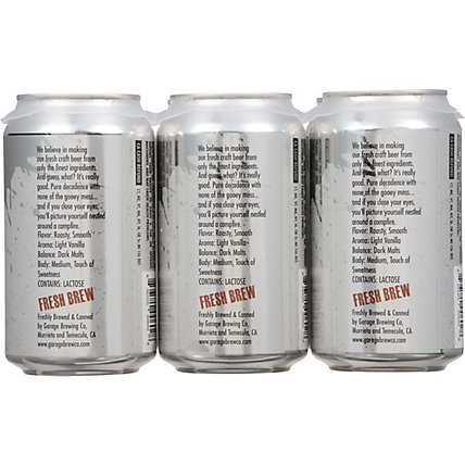 Garage Brewing Marshmallow Milk Stout In Cans - 6-12 Fl. Oz. - Image 4