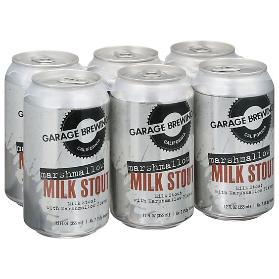 Garage Brewing Marshmallow Milk Stout In Cans - 6-12 Fl. Oz.