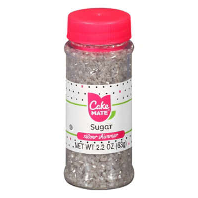 Cake Mate Cupcake Gems Decorating Shimmer Silver - 2.2 Oz