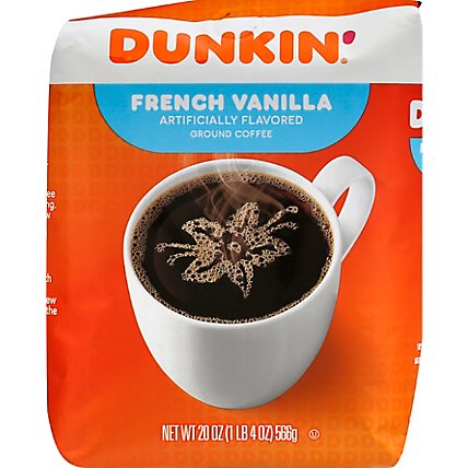 Dunkin Donuts Coffee Ground French Vanilla - 20 Oz - Image 2
