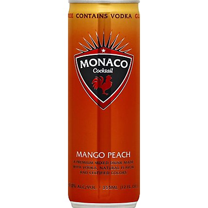 Monaco Mango Peach Wine - 12 Fl. Oz. - Image 2