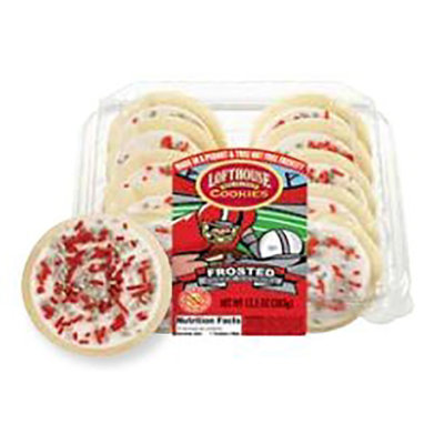 Lofthouse Cookie Football Red Grey - Each - Image 1