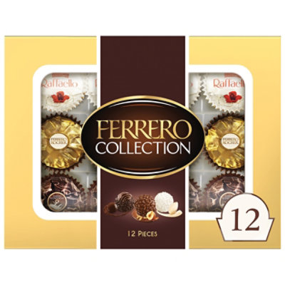 Ferrero Collection Assorted Hazelnut Milk Chocolate Dark Chocolate & Coconut 12 Count - 4.6 Oz - Image 2
