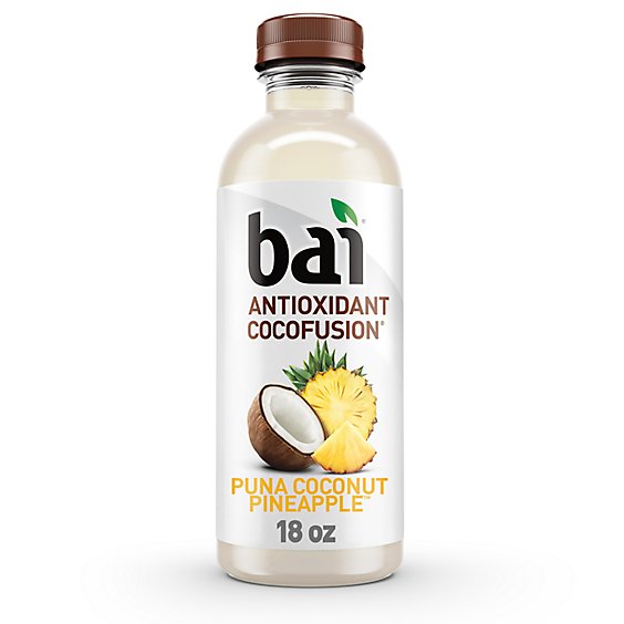 Bai Antioxidant Cocofusion Puna Coconut Pineapple Coconut Flavored Water Bottle - 18 Fl. Oz.