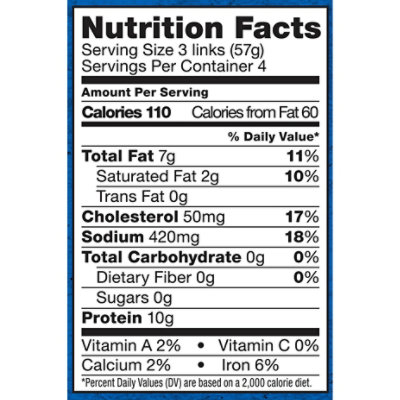 Butterball All Natural Sausage Turkey Breakfast Links - 8 Oz - Image 3