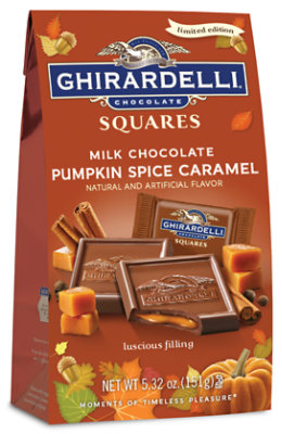 Ghirardelli Chocolate Squares Milk Chocolate Pumpkin Spice Caramel - 5.32 Oz