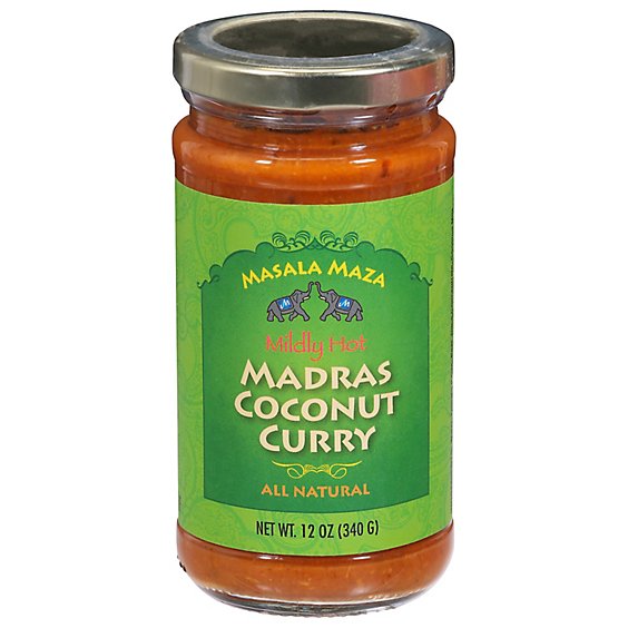Masala Maza Madras Coconut Curry Sauce - 12 Oz