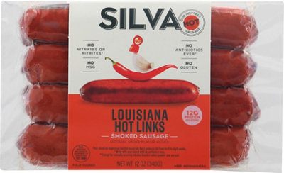 Silva All Natural Abf Hot Link Sausage - 12 Oz - Image 2