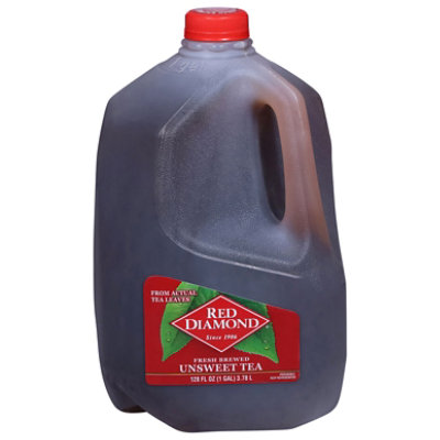 Red Diamond Fresh Brewed Unsweet Tea Plastic Jug - 1 Gallon - Image 1