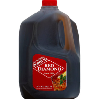 Red Diamond Fresh Brewed Unsweet Tea Plastic Jug - 1 Gallon - Image 1