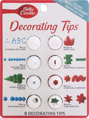 Betty Crocker Decorating Tips - 8 Count - Image 2