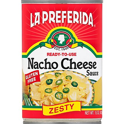 La Preferida Sauce Ready-To-Use Nacho Cheese Zesty Can - 15 Oz - Image 2