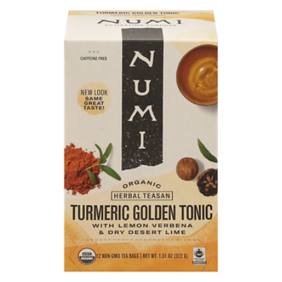 Numi Herbal Teasan Organic Tea Caffeine Free Turmeric Tea Golden Tonic - 1.31 Oz - Image 3