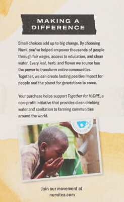 Numi Herbal Teasan Organic Tea Caffeine Free Turmeric Tea Golden Tonic - 1.31 Oz - Image 5