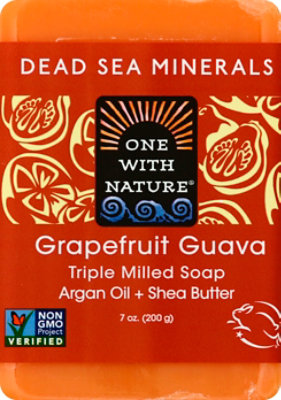 One With Nature Grapefruit Guava Soap Triple Milled - 7 Oz - Image 2