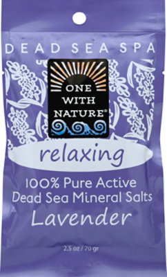 One With Nature Salt Bath Relax Lavender - 2.5 Oz - Image 2