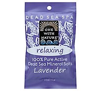 One With Nature Salt Bath Relax Lavender - 2.5 Oz