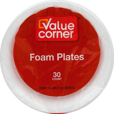 Value Corner Plates Foam 8 7/8 Inch Bag - 30 Count - Image 2