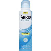 ARRID Antiperspirant Deodorant Renew Ultra-Clear Dry Spray - 4 Oz - Image 1