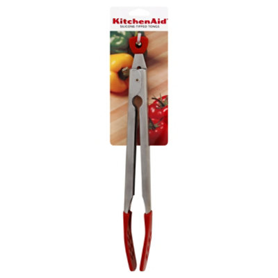 KitchenAid Red Silicone-Tipped Tongs