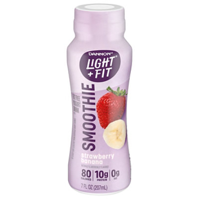 Dannon Light & Fit Yogurt Drink Nonfat Strawberry Banana - 7 Oz