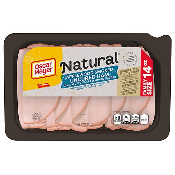 Oscar Mayer Natural Ham Applewood Smoked - 14 Oz