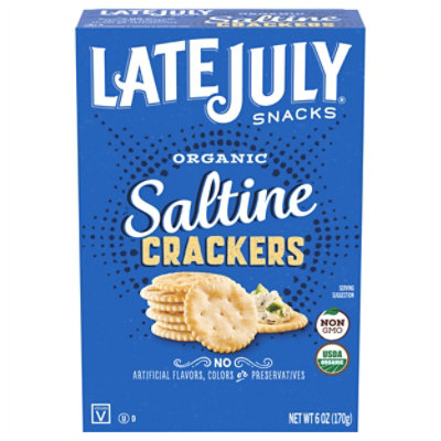 Late July Crackers Organic Classic Saltine - 6 Oz - Image 3