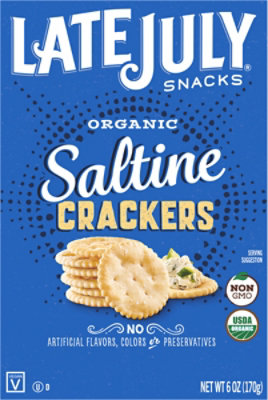 Late July Crackers Organic Classic Saltine - 6 Oz - Image 2