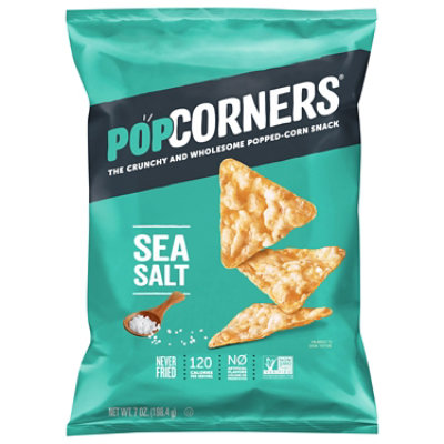 PopCorners Popped Corn Chips Crispy & Crunchy Salt Of The Earth - 7 Oz