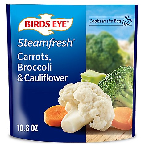 Birds Eye Steamfresh Vegetables Mixtures Broccoli Cauliflower & Carrots - 10.8 Oz