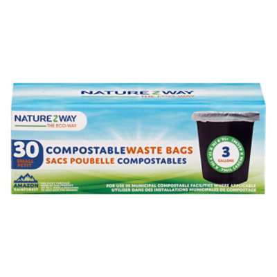 NatureZway Waste Bags Compostable Small - 30 Count - Image 3