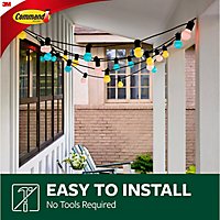 3M Command Outdoor Light Clips And Strips 16 Clips 20 Foam Strips - Each - Image 3