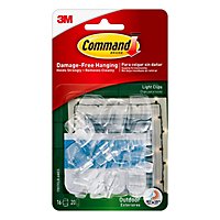 3M Command Outdoor Light Clips And Strips 16 Clips 20 Foam Strips - Each - Image 2
