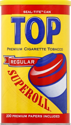 TOP Superoll Cigarette Tobacco Regular Can - 3.5 Oz - Image 2