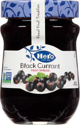 Hero Fruit Spread Premium Black Currant - 12 Oz - Image 1