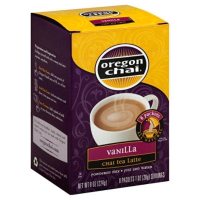 Oregon Chai Chai Tea Latte Powdered Mix Vanilla - 8-1 Oz - Image 1