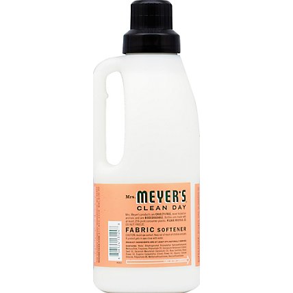 Mrs. Meyers Clean Day Liquid Fabric Softener Geranium Scent 32 ounce bottle - Image 3